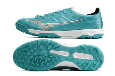 Mizuno Alpha Made in Japan TF Low-Tops Soccer Shoes - Blue/Silver/White