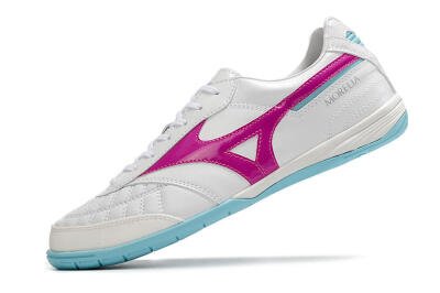 Mizuno Morelia Sala Japn IC Low-Tops Soccer Shoes - White/Pink/Blue