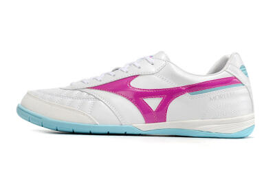 Mizuno Morelia Sala Japn IC Low-Tops Soccer Shoes - White/Pink/Blue