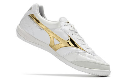 Mizuno Morelia Sala Japn IC Low-Tops Soccer Shoes - White/Gold