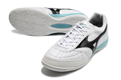 Mizuno Morelia Sala Japn IC Low-Tops Soccer Shoes - White/Black/Blue