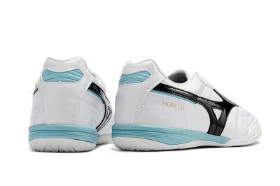 Mizuno Morelia Sala Japn IC Low-Tops Soccer Shoes - White/Black/Blue