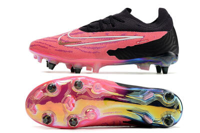 Nike Phantom GX Elite SG Low-Tops Soccer Cleats - Pink/Black/White