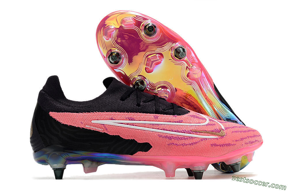 Nike Phantom GX Elite SG Low-Tops Soccer Cleats - Pink/Black/White 0