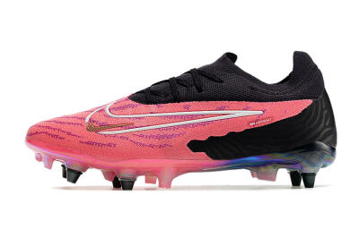 Nike Phantom GX Elite SG Low-Tops Soccer Cleats - Pink/Black/White
