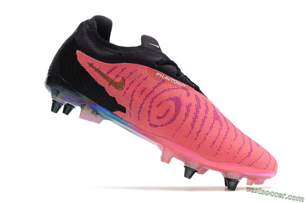 Nike Phantom GX Elite SG Low-Tops Soccer Cleats - Pink/Black/White 4