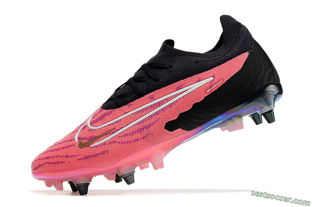 Nike Phantom GX Elite SG Low-Tops Soccer Cleats - Pink/Black/White 5