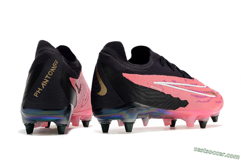 Nike Phantom GX Elite SG Low-Tops Soccer Cleats - Pink/Black/White 6