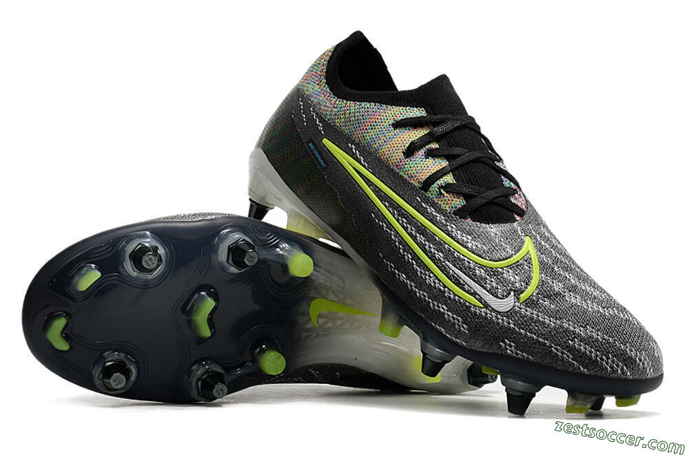 Nike Phantom GX Elite SG Low-Tops Soccer Cleats - Grey/Rainbow 3