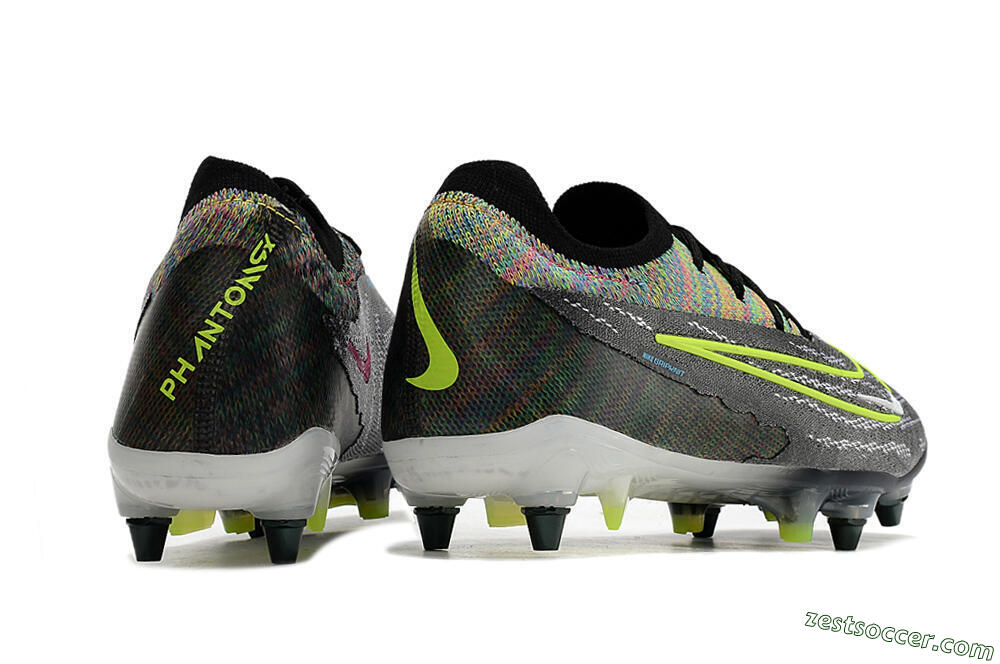 Nike Phantom GX Elite SG Low-Tops Soccer Cleats - Grey/Rainbow 6