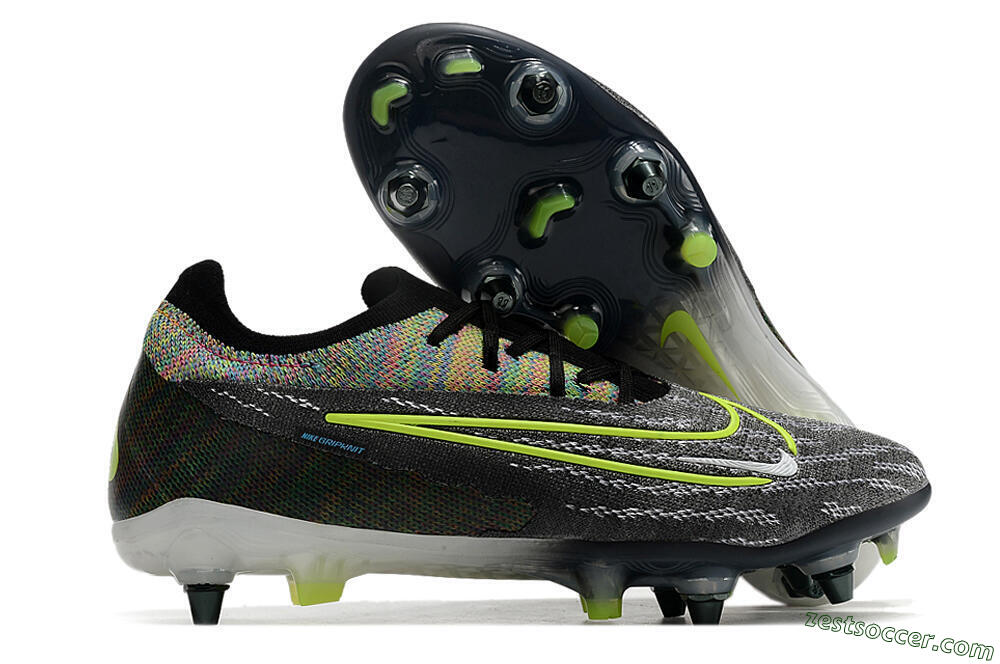 Nike Phantom GX Elite SG Low-Tops Soccer Cleats - Grey/Rainbow 0