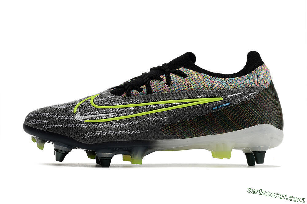 Nike Phantom GX Elite SG Low-Tops Soccer Cleats - Grey/Rainbow 2