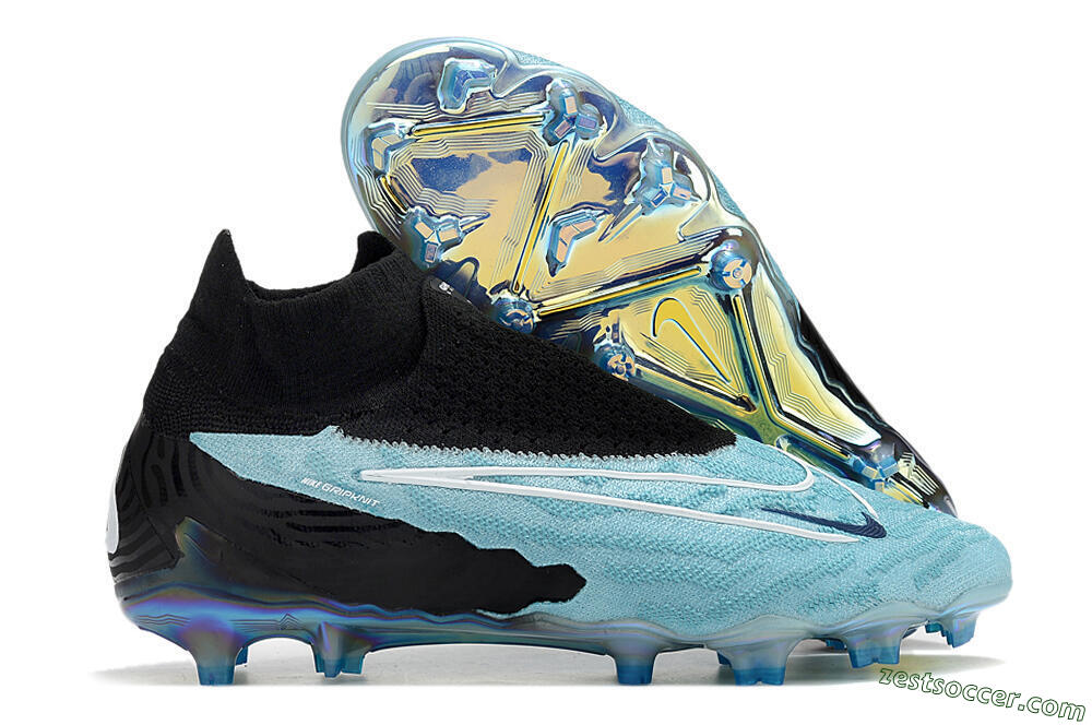 Nike Phantom GX Elite FG High-Tops Soccer Cleats - Blue/Black 0