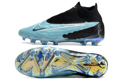 Nike Phantom GX Elite FG High-Tops Soccer Cleats - Blue/Black