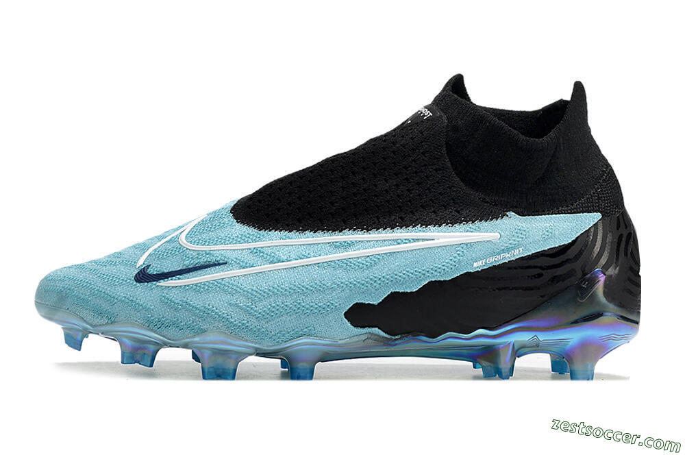 Nike Phantom GX Elite FG High-Tops Soccer Cleats - Blue/Black 2