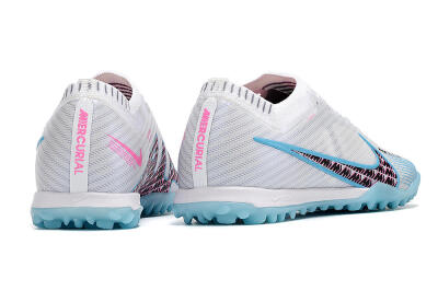 Nike Air Zoom Mercurial Vapor 15 Elite TF Low-Tops Soccer Shoes - White/Blue/Pink