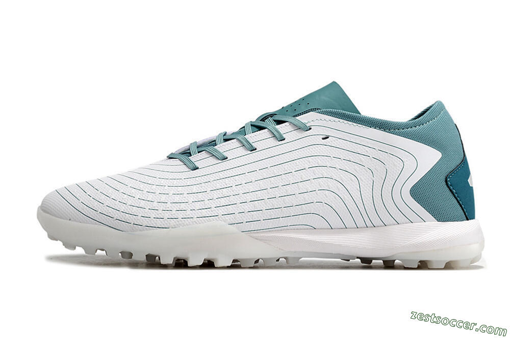 Adidas Predator Accuracy.3 TF Low-Tops Soccer Shoes - White/Green 2