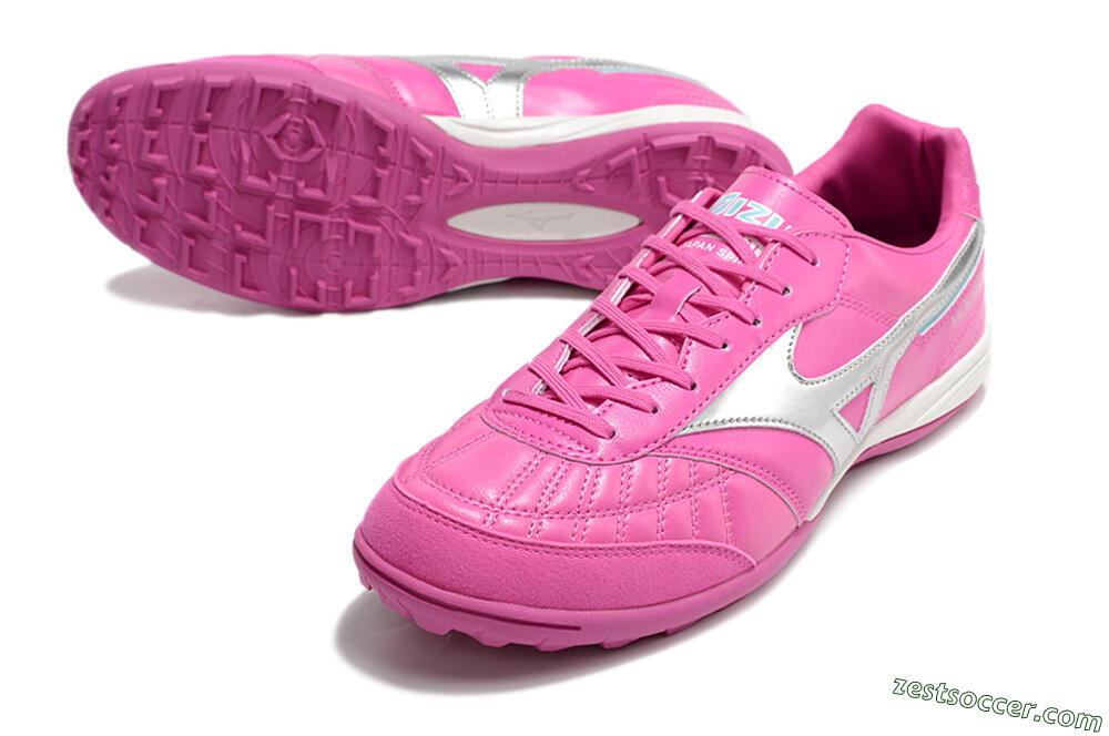 Mizuno Morelia Sala Japn TF Low-Tops Soccer Shoes - Pink/Silver 3