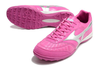 Mizuno Morelia Sala Japn TF Low-Tops Soccer Shoes - Pink/Silver