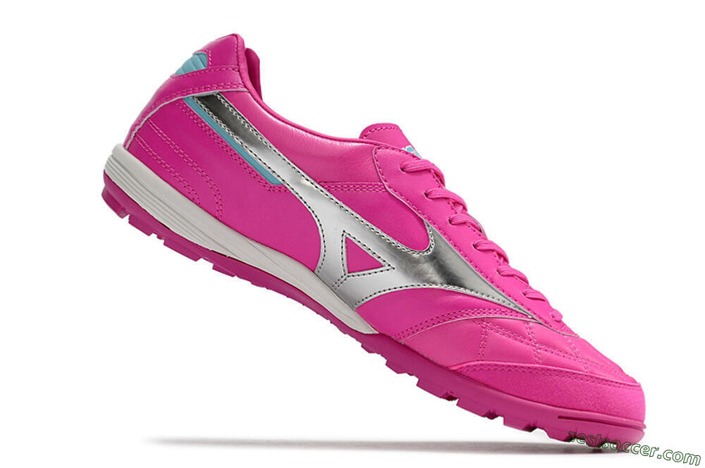 Mizuno Morelia Sala Japn TF Low-Tops Soccer Shoes - Pink/Silver 4