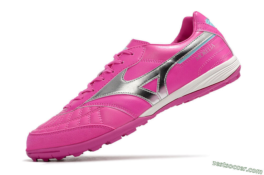 Mizuno Morelia Sala Japn TF Low-Tops Soccer Shoes - Pink/Silver 5