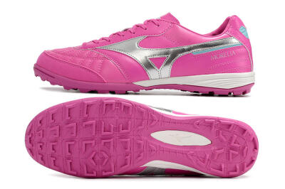 Mizuno Morelia Sala Japn TF Low-Tops Soccer Shoes - Pink/Silver