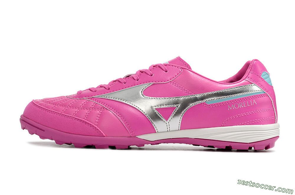 Mizuno Morelia Sala Japn TF Low-Tops Soccer Shoes - Pink/Silver 2