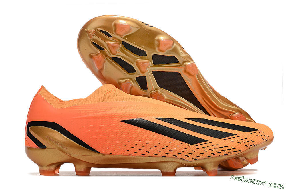Adidas X Speedportal+ FG Low-Tops Soccer Cleats - Orange/Black/Gold 0