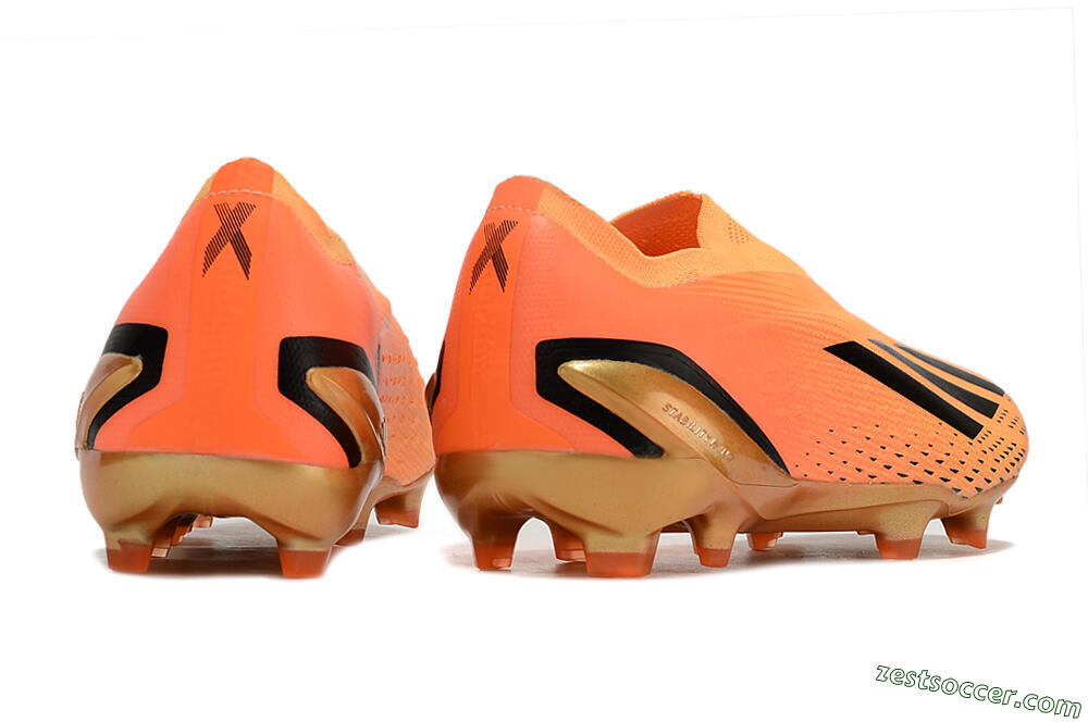 Adidas X Speedportal+ FG Low-Tops Soccer Cleats - Orange/Black/Gold 6