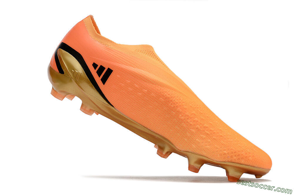 Adidas X Speedportal+ FG Low-Tops Soccer Cleats - Orange/Black/Gold 4