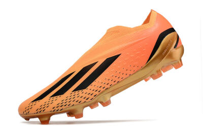 Adidas X Speedportal+ FG Low-Tops Soccer Cleats - Orange/Black/Gold
