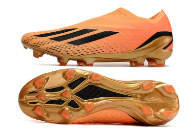 Adidas X Speedportal+ FG Low-Tops Soccer Cleats - Orange/Black/Gold
