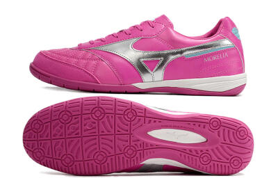 Mizuno Morelia Sala Japn IC Low-Tops Soccer Shoes - Pink/Silver