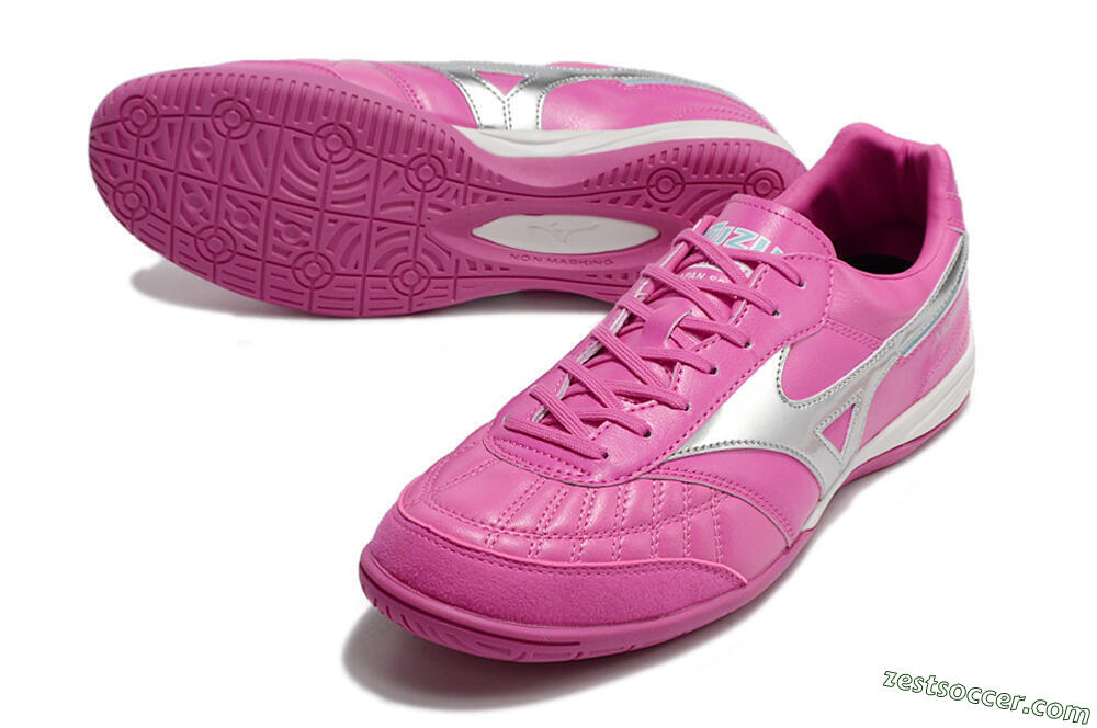Mizuno Morelia Sala Japn IC Low-Tops Soccer Shoes - Pink/Silver 3