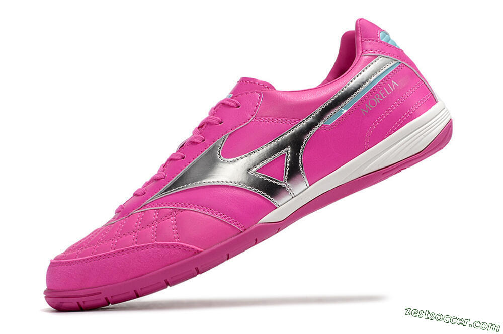 Mizuno Morelia Sala Japn IC Low-Tops Soccer Shoes - Pink/Silver 5