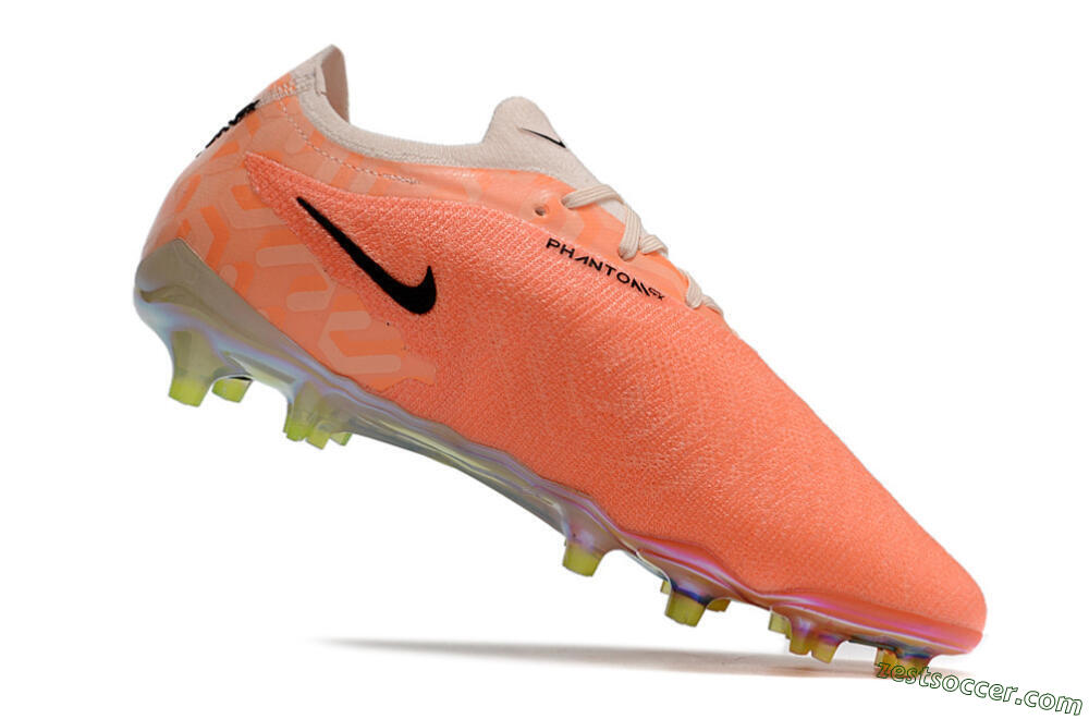 Nike Phantom GX Elite FG Low-Tops Soccer Cleats - Orange/Black/Sliver 4
