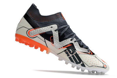 Puma Future Ultimate MG Low-Tops Soccer Cleats - White/Grey/Orange