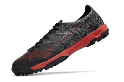 Mizuno Alpha Made in Japan TF Low-Tops Soccer Shoes - Gery/Black/Red