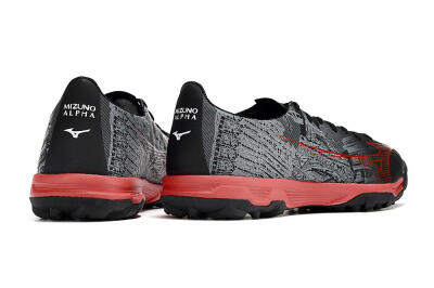 Mizuno Alpha Made in Japan TF Low-Tops Soccer Shoes - Gery/Black/Red