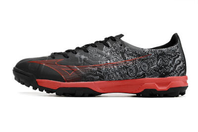 Mizuno Alpha Made in Japan TF Low-Tops Soccer Shoes - Gery/Black/Red