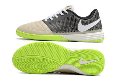 Nike Lunar Gato II IC Low-Tops Soccer Shoes - Grey/Black/White
