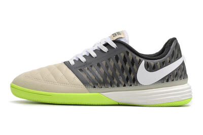 Nike Lunar Gato II IC Low-Tops Soccer Shoes - Grey/Black/White