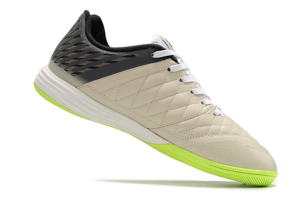 Nike Lunar Gato II IC Low-Tops Soccer Shoes - Grey/Black/White 4