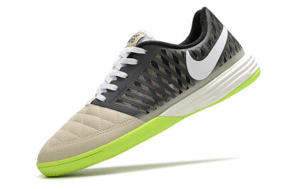 Nike Lunar Gato II IC Low-Tops Soccer Shoes - Grey/Black/White