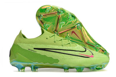 Nike Phantom GX Elite FG Low-Tops Soccer Cleats - Green/Black/Red