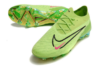 Nike Phantom GX Elite FG Low-Tops Soccer Cleats - Green/Black/Red