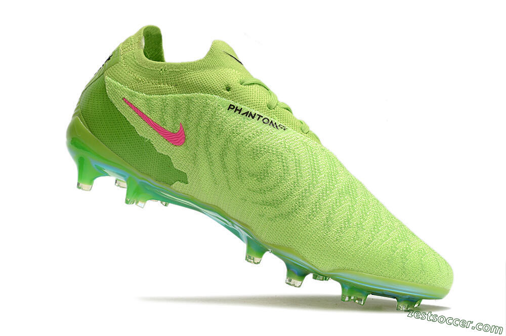 Nike Phantom GX Elite FG Low-Tops Soccer Cleats - Green/Black/Red 4
