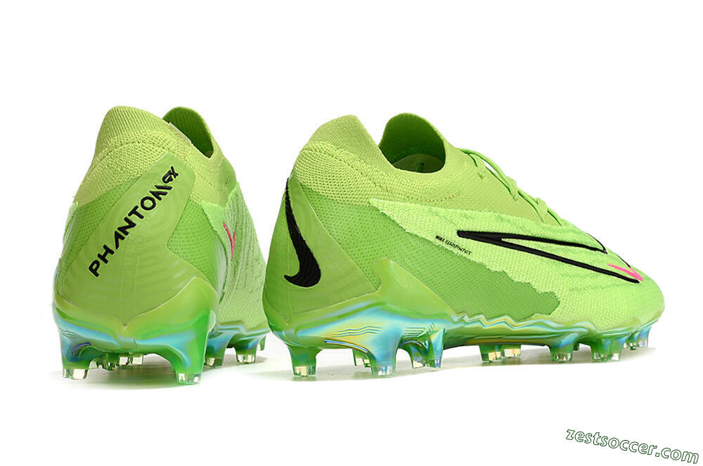Nike Phantom GX Elite FG Low-Tops Soccer Cleats - Green/Black/Red 6