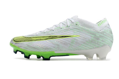 Nike Air Zoom Mercurial Vapor 15 Elite FG Low-Tops Soccer Cleats - White/Green