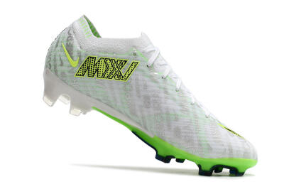 Nike Air Zoom Mercurial Vapor 15 Elite FG Low-Tops Soccer Cleats - White/Green
